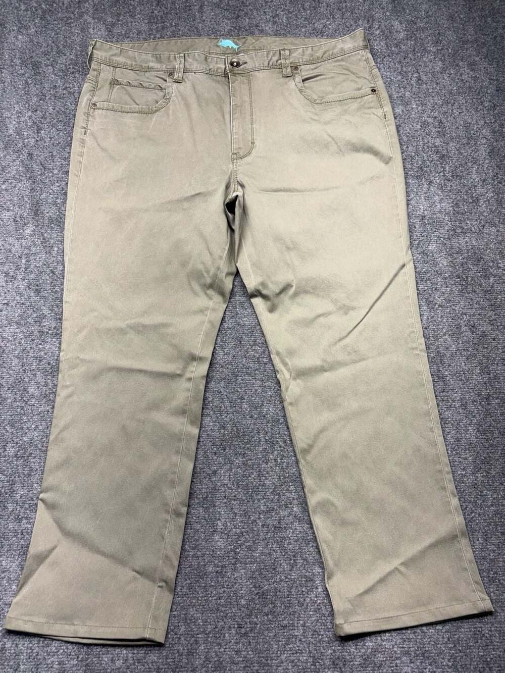 Tommy Bahama Pants Boracay Five Pocket Flat Khaki Beige  40x32 40 Waist GUC